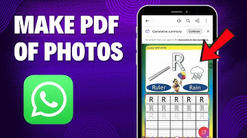 How to Make PDF of Photos in WhatsApp | Convert Multiple Images to PDF on Phone