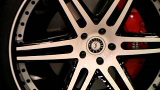www.DUBSandTIRES.com 2013 Range Rover Review 22'' Custom Black And White Painted Wheels