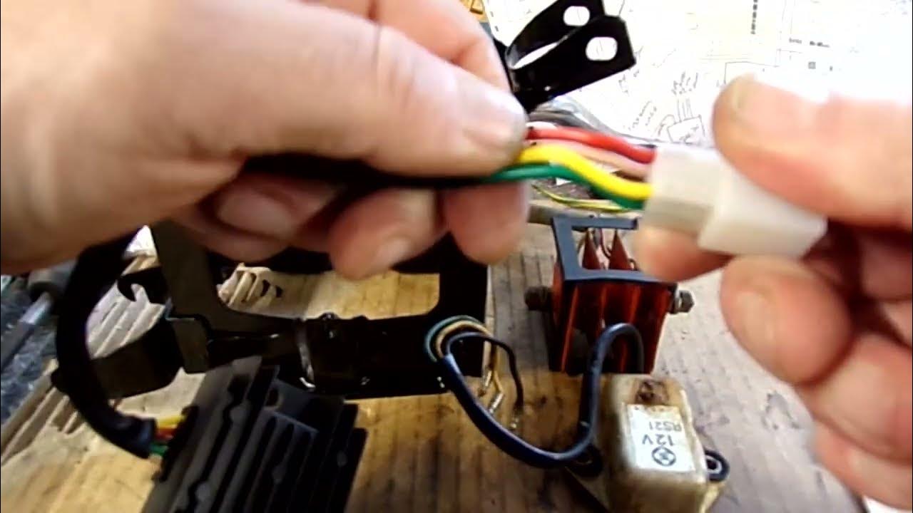 Honda CB350 Part 28 Fitting a Universal Regulator Rectifier - YouTube
