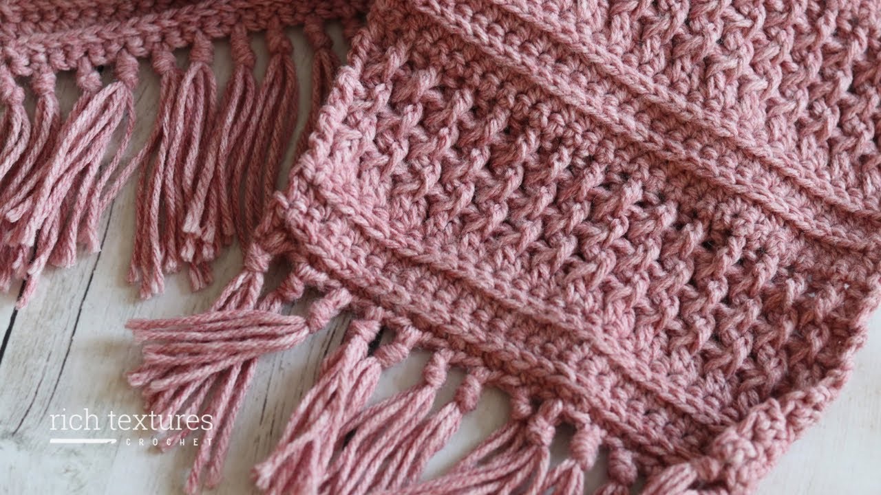 Deep River Scarf Crochet Pattern