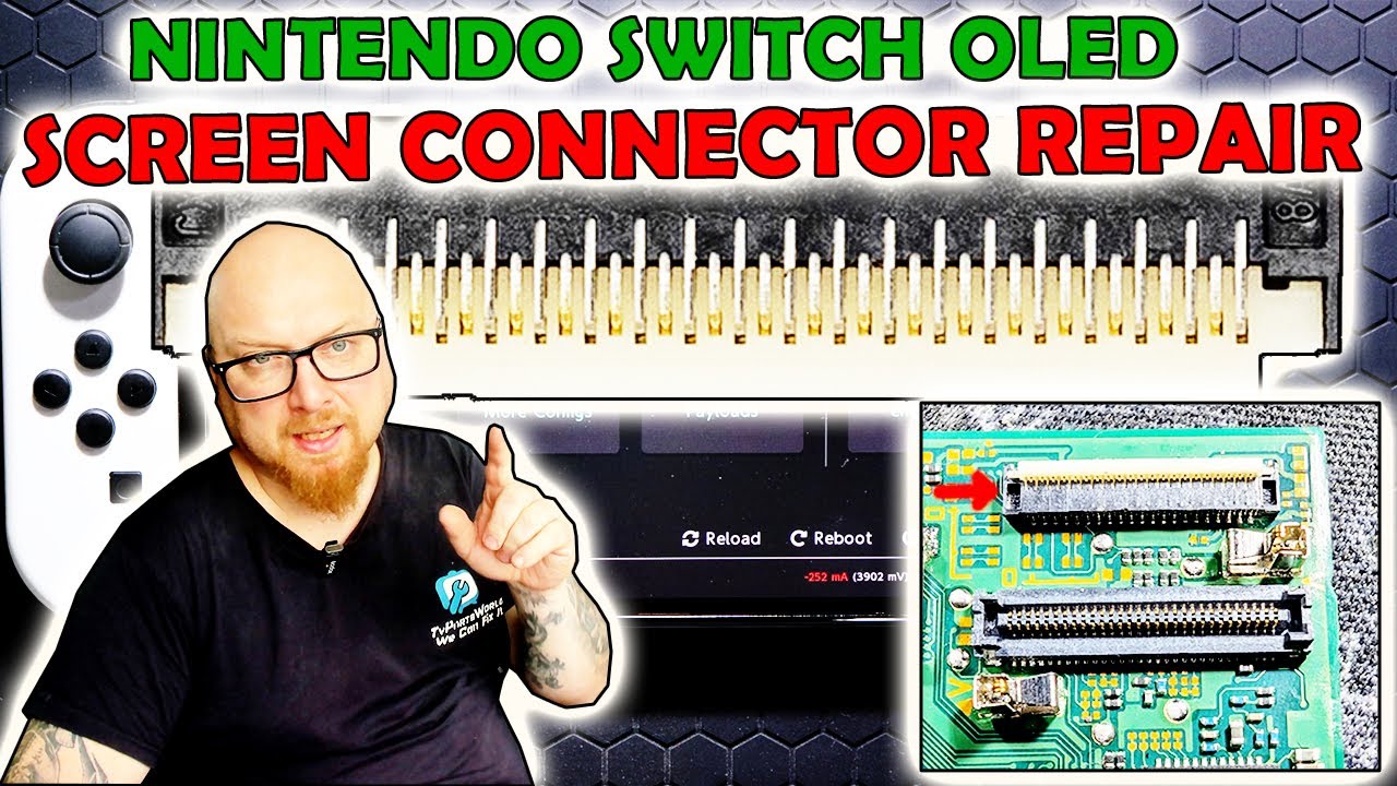 Nintendo Switch OLED – замена разъёма экрана 🔧 (Клиент прислал его аж из Канады!)
