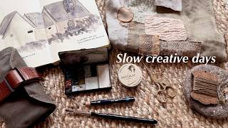 Creative Days Sketching, Slow Stitching, New Art Books, Inspiration