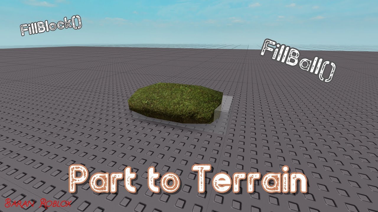 Roblox Studio Part To Terrain Youtube - how to make terrain on roblox
