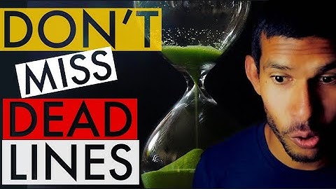 How To SET realistic achievable Deadlines in 5 minutes