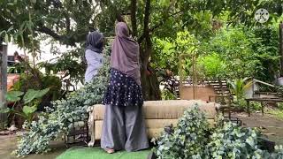 Pelamin Nikah Tunang Sanding Diy Gubah Daun