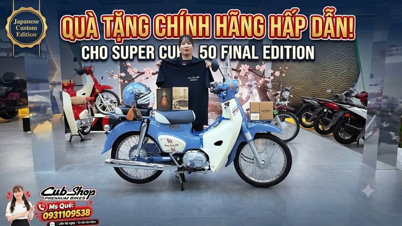 Super Cub 50 Final Edition Custom, special gift from Honda Japan