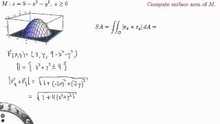 M234  -  13.6 Example 2  -  Surface Area of a Portion of a Graph