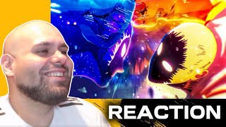 COSMIC GAROU VS SAITAMA FULL FIGHT REACTION