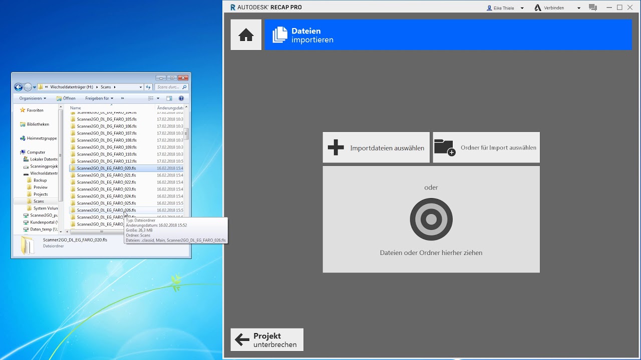 FARO Laser Scans in ReCap Pro - Scanner2GO