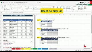 Ẩn trang tính nâng cao trong Excel #learning #tinhocvanphong #excel