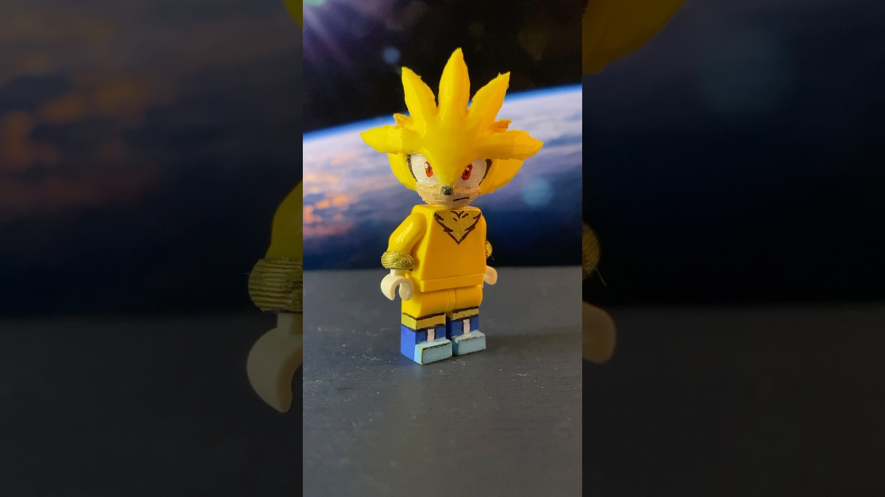 I made a custom super silver LEGO minifigure 