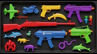 Membersihkan Nerf AK47, Shotgun, Sniper Rifle, Assault Rifle, Glock Pistol, M16, Machine Gun, Hulk
