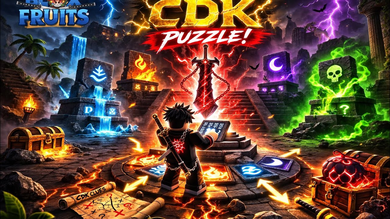Doing CDK puzzle in blox fruits #roblox 
