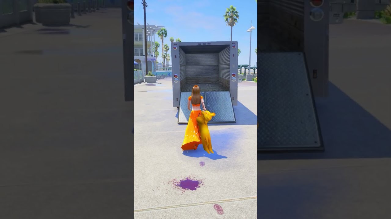 GTA V LIONESS SAVING SUPER COW EP 5 Shorts