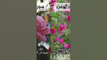 سورة الهمزة الشيخ عبدالرحمن السديس #القران الكريم