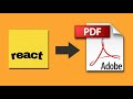 How to create and download PDF file using React.js