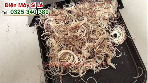 Máy thái nộm, cắt nộm, bào nộm, xắt nộm hoa chuối đã tách riêng từng bẹ siêu nhanh, siêu mỏng