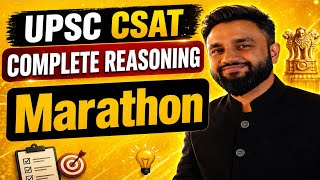 CSAT 2026 COMPLETE REASONING Marathon by Aptitude With AVISHEK SINHA