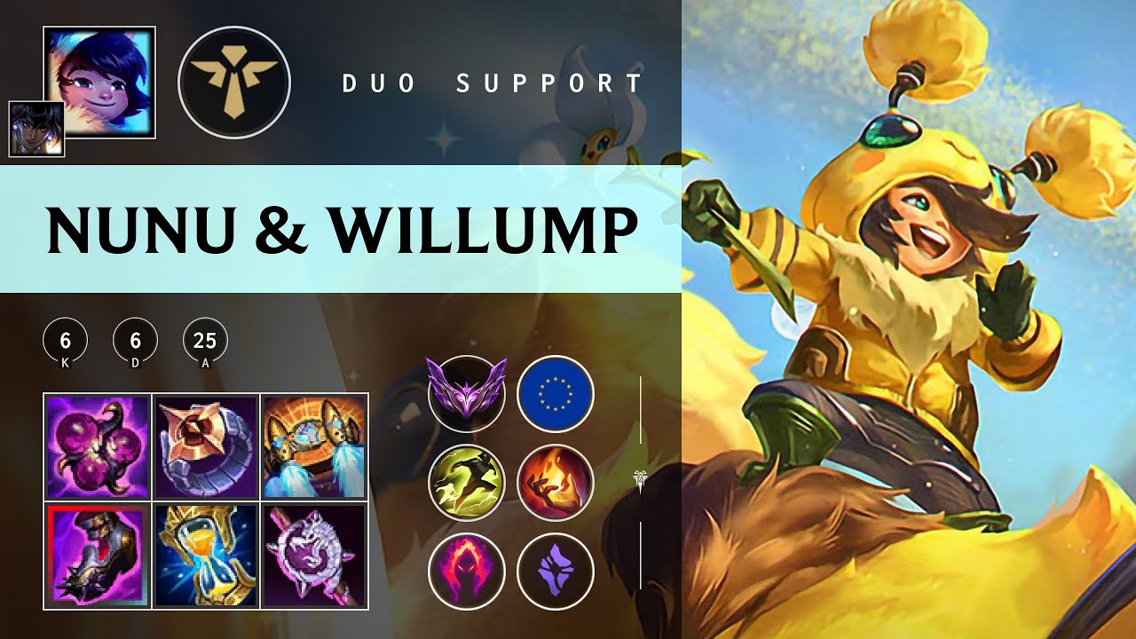 Nunu & Willump Support vs Nautilus - EUW Master Patch 25.24