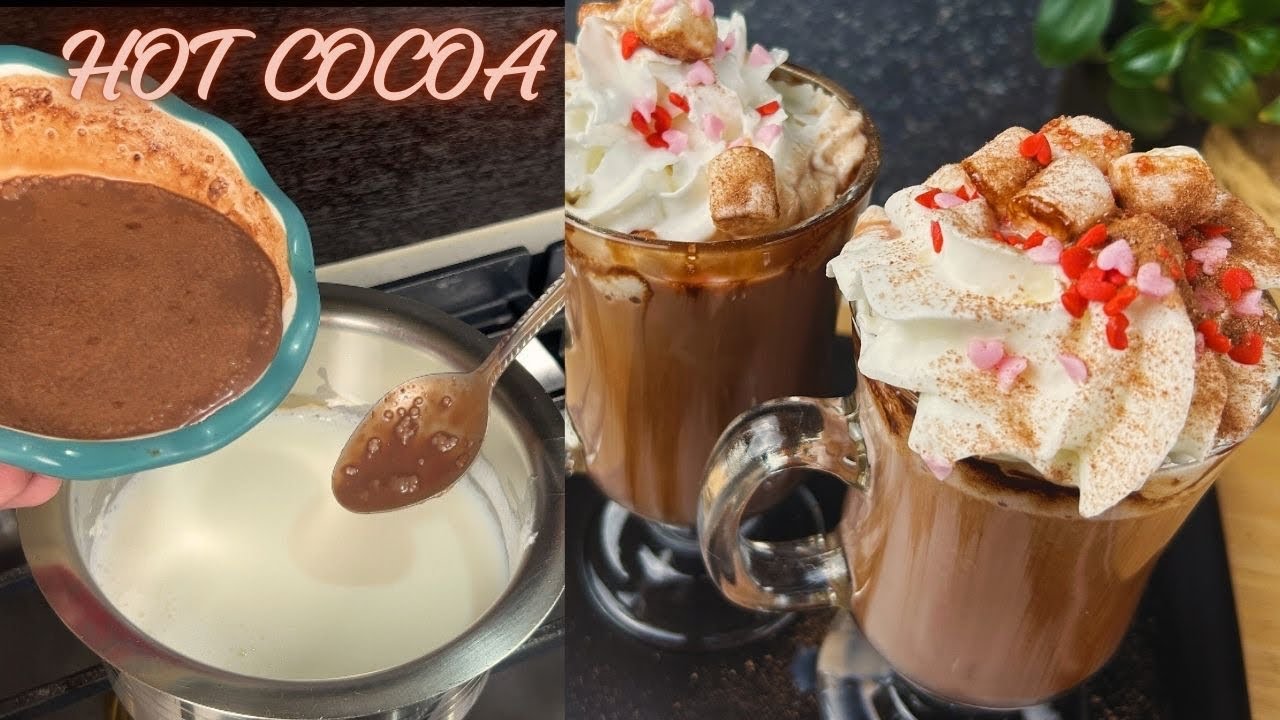 Cocoa Chocolate Drink | Creamy Fresh Hot chocolate | Chocolate Milk | Cozy Cocoa Drink 