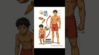 Height Growth 📈 Method #heightgrowth #health #fitness #shorts