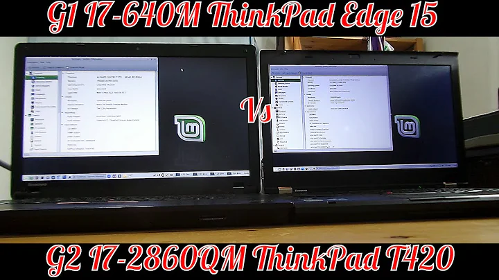 G1 I7 640M ThinkPad Edge 15 vs G2 I7 2860QM ThinkPad T420速度テスト結果