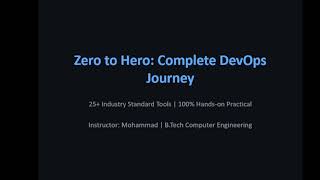 Complete DevOps & Cloud Roadmap 2026 (Zero to Hero) | 100% Practical