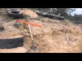 1 Week 1 Row of Tires For Our off grid Earthship Dome