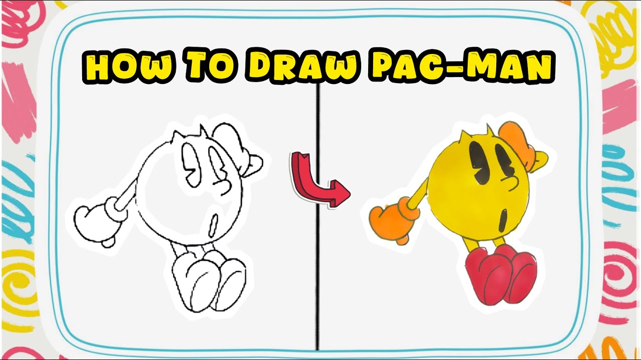 Как рисовать Pac-Man — классический игровой урок по рисованию персонажей
