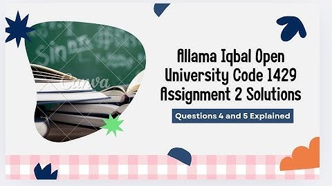 Aiou Code 1429 solved Assignment 2 Spring 2025 Question No 4 and 5 Solution Business Math