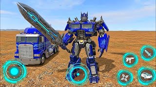 Futuristic Optimus Prime Transformers: Truck Robot City Battle 2026 - Android Gameplay screenshot 3
