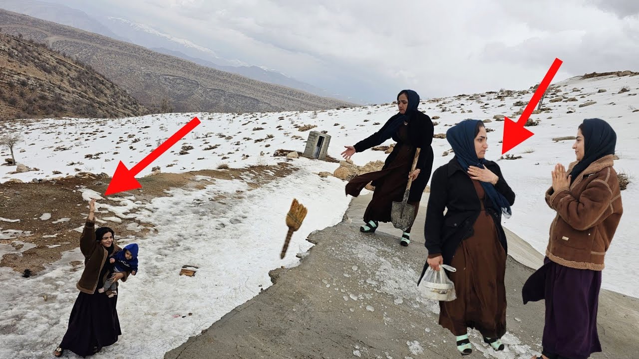 A legendary journey with food and hope in the heart of the snow to meet Masoumeh