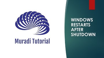 11 Tips - How to Fix When Windows Restarts After Shutdown