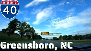 I-40 Greensboro, NC from Highway US 29 to Gate City Blvd - Interstate Drive