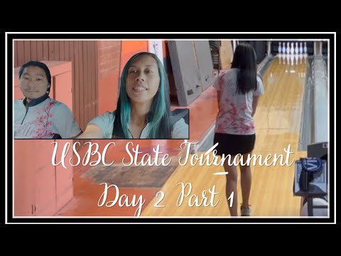 USBC State Tournament Day 2 | Part 1 | 2023 | Bowling | Vlog | Corie Kuia