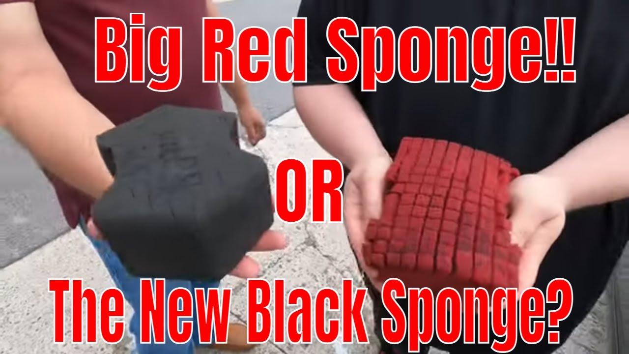 Optimum Big Red Sponge - Original BRS - Large Car Wash Sponge, Professional  Car Detailing Sponge, Great for Use with Rinseless Car Wash and