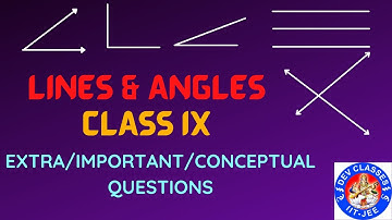 Lines and angles | Extra Questions | Class 9 Maths CBSE | Chapter 6