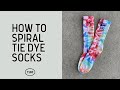 How To Tie Dye | Spiral Tie Dyeing Tutorial | Hand Dye Socks