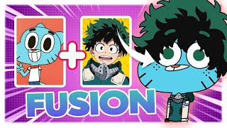 Here is a VERY cursed MU I came up with over a year ago: Izuku Midoriya vs  Gumball Watterson (My Hero Academia/The Amazing World of Gumball).  Connections in the comments : r/DeathBattleMatchups