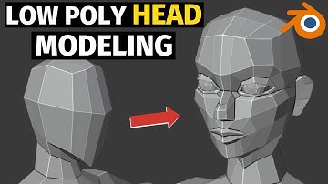 Low Poly Head Modeling [TIMELAPSE]