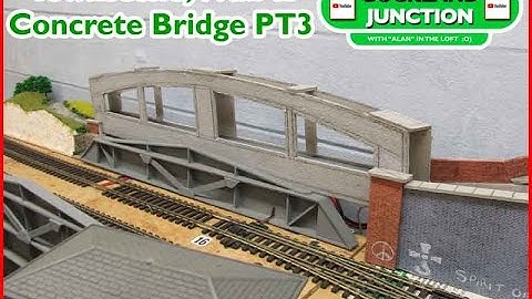 Buckland Junction Model Railway 257 Concrete bridge & town scene PT3. A road into the far distance.