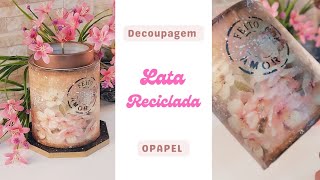 DIY: Sem PRIMER com FITA CREPE | Lata Reciclada