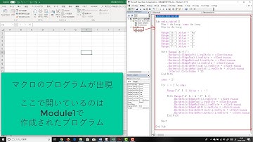 エクセルマクロVBAで表を自動作成する方法｜罫線表示とヘッダー色変更