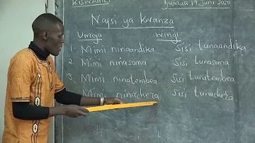 Grade 1 Kiswahili   Nafsi ya kwanza by Tr. Edwin