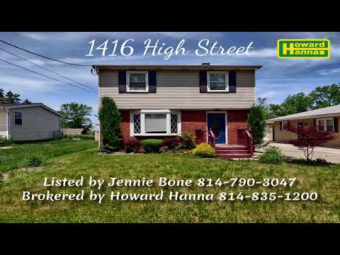 1416 High Street, Erie, PA home video tour