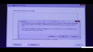 A media driver is missing windows 10 installation