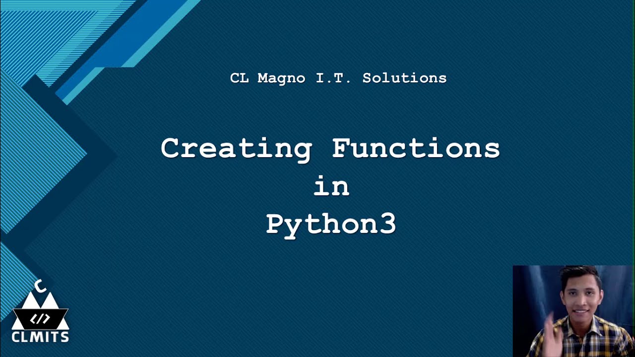 Creating Functions in Python3 - YouTube
