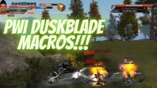 PWI | Duskblade Macros Tutorial | Perfect World International DB Guide