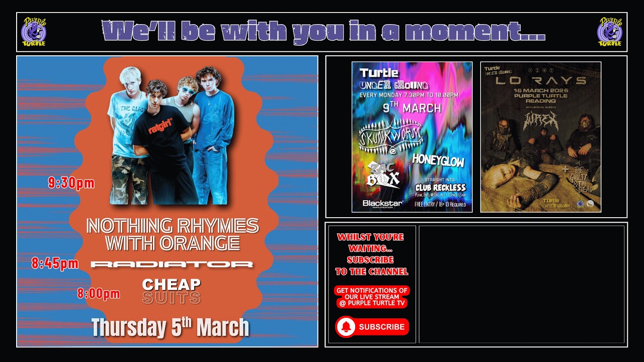 Live From The Purple Turtle - Nothing Rhymes with Orange / Radiator / Cheap Suits