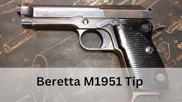 Milsurp Tip: cracked Beretta  Model 1951 locking block